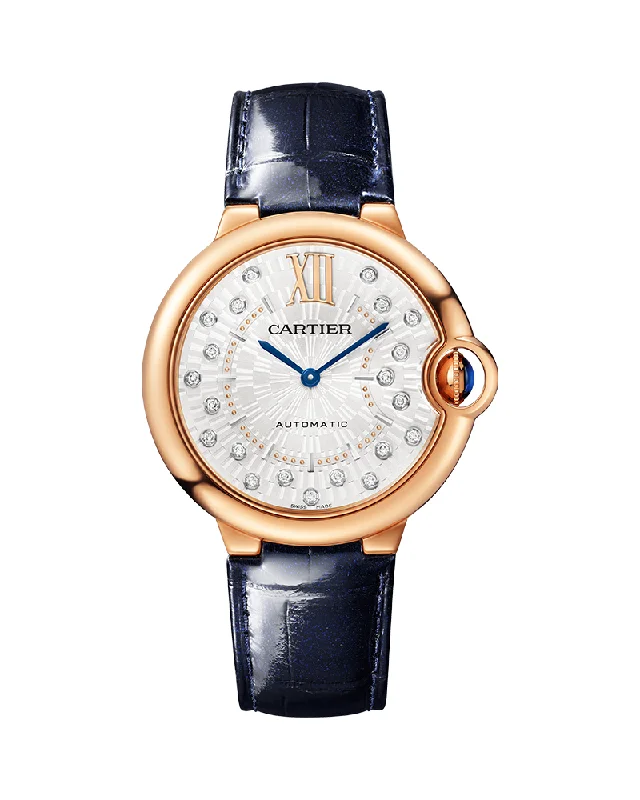 BALLON BLEU DE CARTIER, 36 MM, ROSE GOLD, DIAMONDS