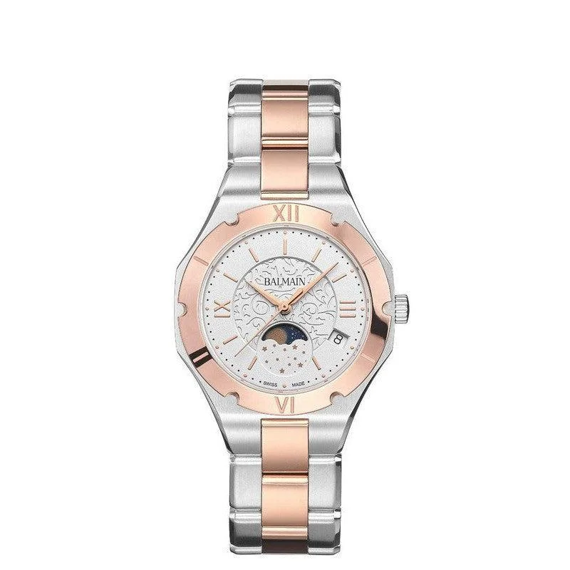 Balmain 'Be Balmain' Moon-Phase Two-Tone Watch B45983312