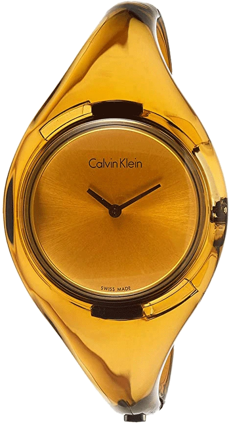 Calvin Klein Gold Dial Analog Watch For Women With 2Years International Warranty