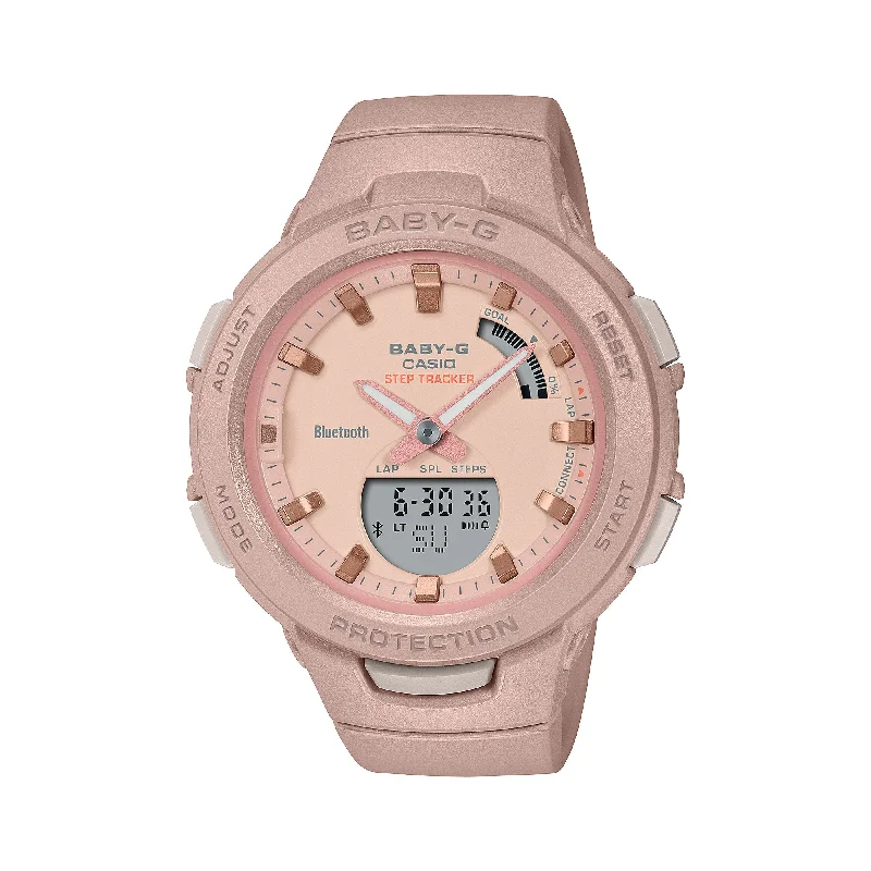 Casio Baby-G Bluetooth¶ô¶¸ Peach Resin Band Watch BSAB100CS-4A BSA-B100CS-4A