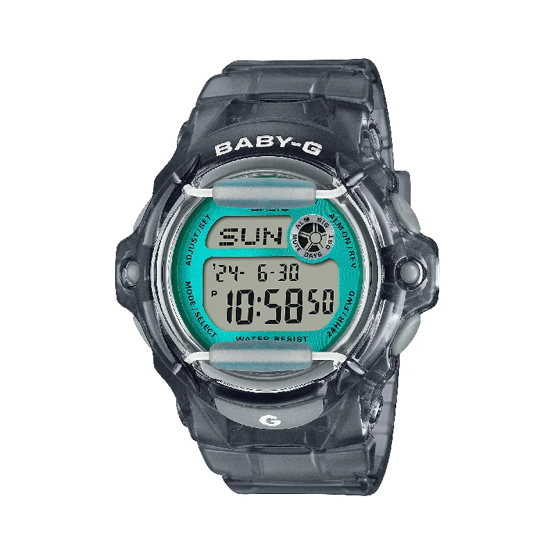 Casio Baby-G BG-169 Lineup Grey Transparent Resin Band Watch BG169U-8B BG-169U-8B