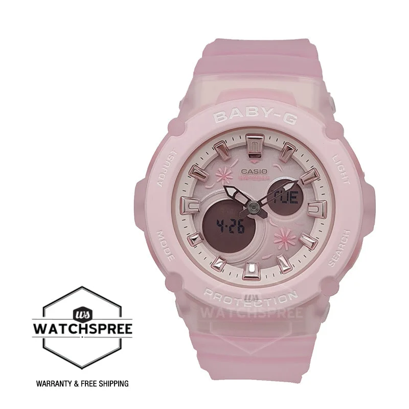 Casio Baby-G BGA-270 Lineup Pink Resin Band Watch BGA270FL-4A BGA-270FL-4A