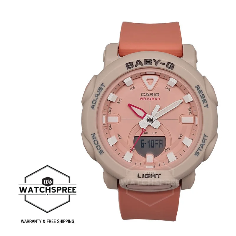 Casio Baby-G BGA-310 Lineup Coral Pink Resin Band Watch BGA310-4A BGA-310-4A