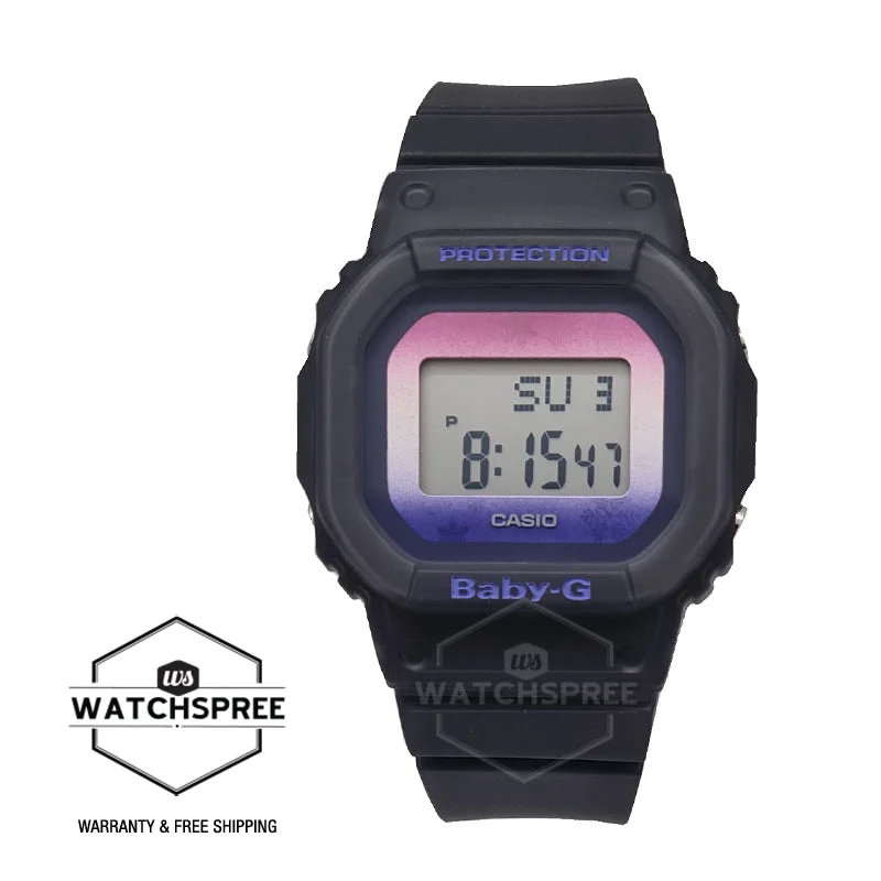 Casio Baby-G BGD-560 Lineup Winter Sky Series Translucent Black Dusky Purple Resin Band Watch  BGD560WL-2D BGD-560WL-2D