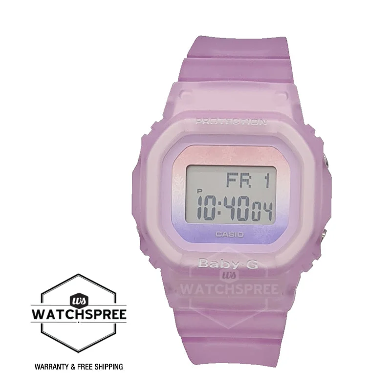 Casio Baby-G BGD-560 Lineup Winter Sky Series Translucent Pink Resin Band Watch BGD560WL-4D BGD-560WL-4D BGD-560WL-4