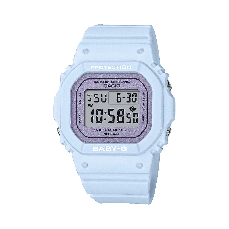 Casio Baby-G BGD-565 Lineup Flowery Spring Colours Series Off Light Blue Resin Band Watch BGD565SC-2D BGD-565SC-2D BGD-565SC-2