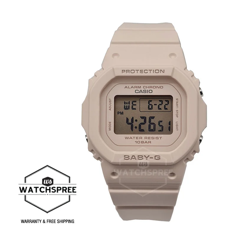 Casio Baby-G BGD-565 Lineup Pink Beige Resin Band Watch BGD565-4D BGD-565-4D BGD-565-4