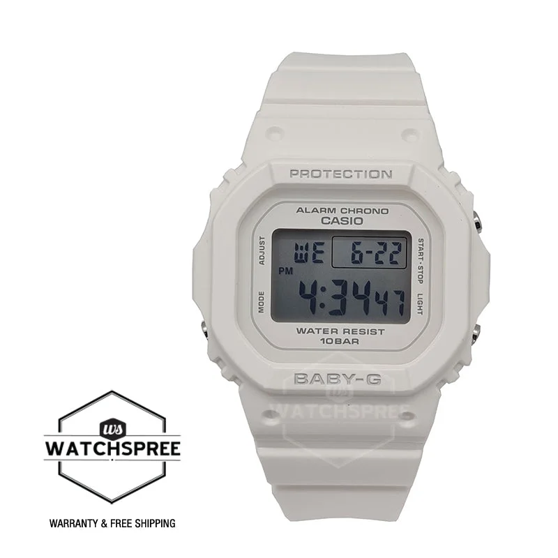 Casio Baby-G BGD-565 Lineup White Resin Band Watch BGD565-7D BGD-565-7D BGD-565-7