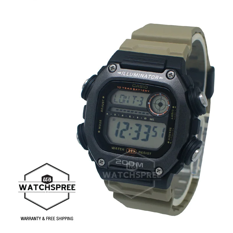 Casio Digital Sand Resin Band Watch DW291HX-5A DW-291HX-5A