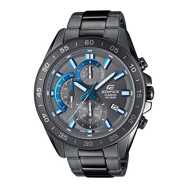 Casio Edifice Chronograph Grey Ion Plated Stainless Steel Band Watch EFV550GY-8A EFV-550GY-8A