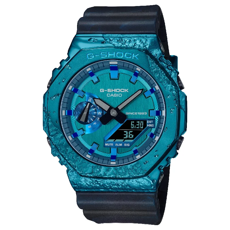 Casio G-Shock 40th Anniversary Adventurer’??ǯ¶ôÇû¶ô¶©Ç??€õ????Ç???Ç??€¸’??????Ç???Ç??€¸Ç???Ç??Ç?Çú?s Stone Limited Edition Dark Blue with Marble Design Resin Band Watch GM2140GEM-2A GM-2140GEM-2A