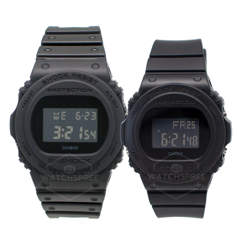 Casio G-Shock & Baby-G Couple Watches BGD570-1D / DW5750E-1B [Couple Watch Set]