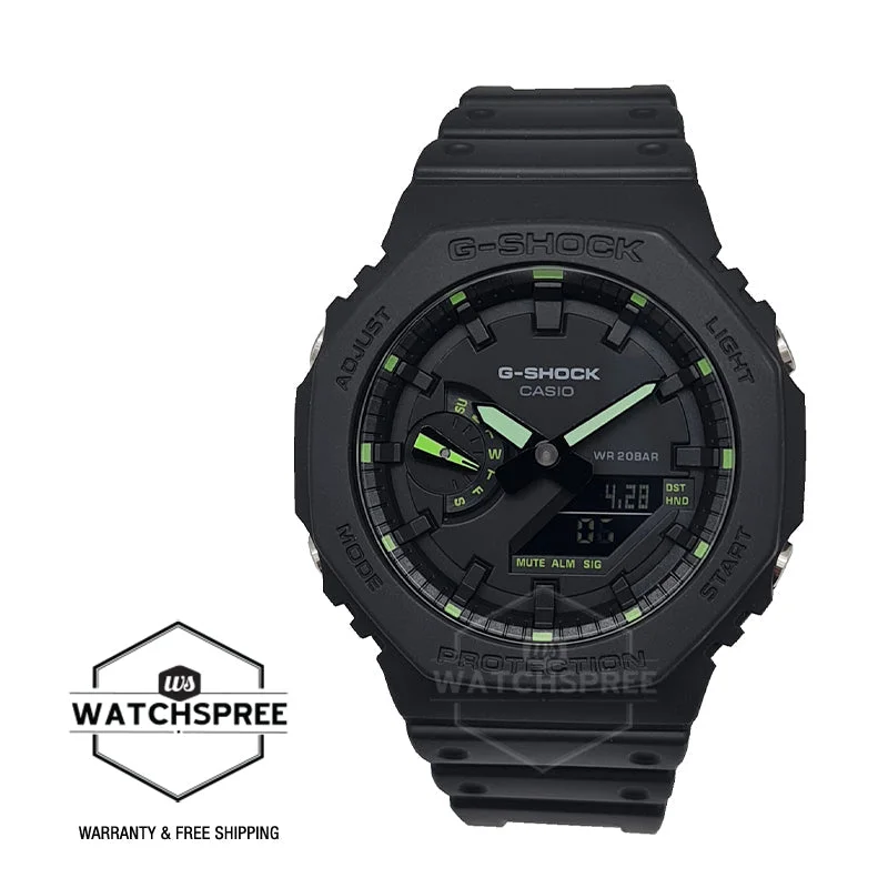 Casio G-Shock Carbon Core Guard Structure Black Resin Band Watch GA2100-1A3 GA-2100-1A3