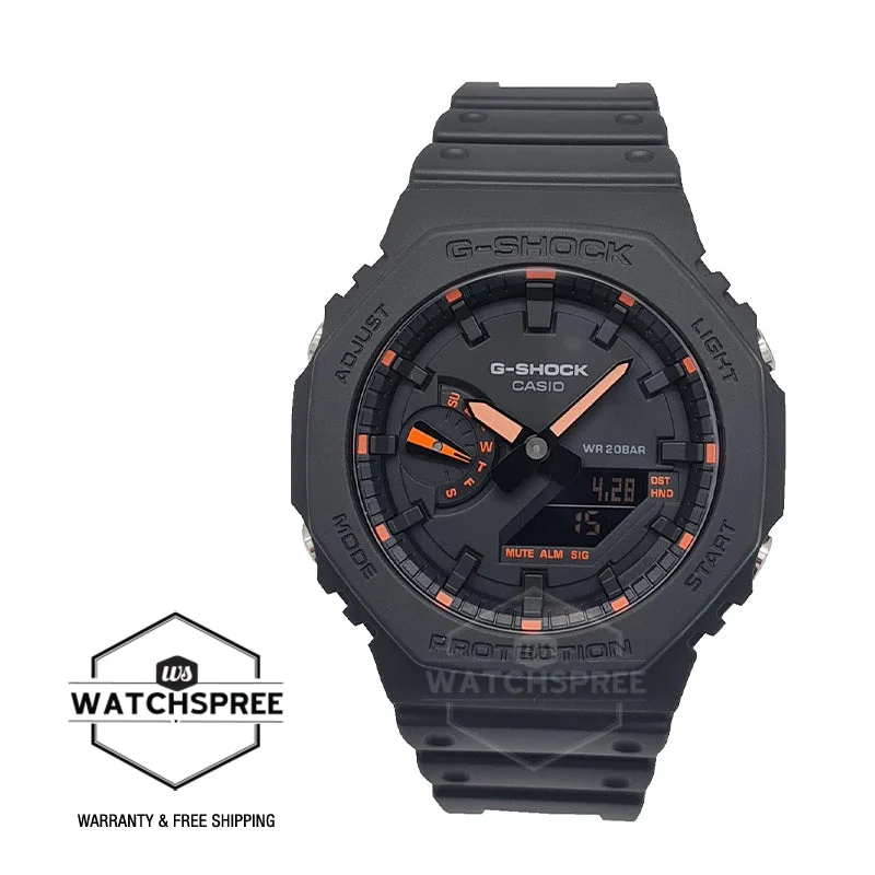 Casio G-Shock Carbon Core Guard Structure Black Resin Band Watch GA2100-1A4 GA-2100-1A4