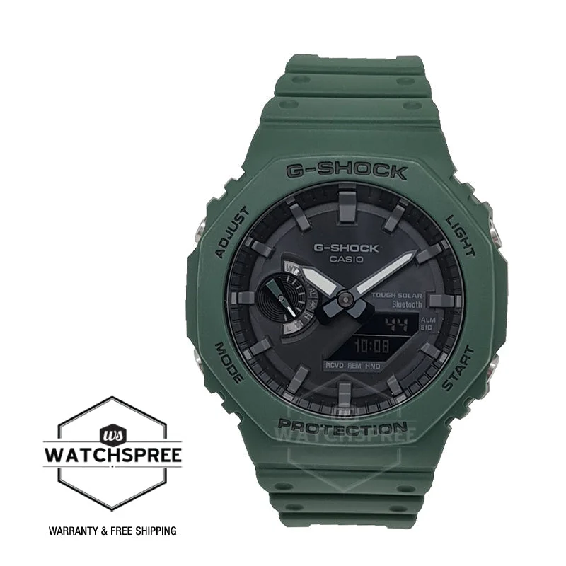 Casio G-Shock Carbon Core Guard Structure Bluetooth’?????¶ôÇï¶ôǝ??’?????¶ôÇï¶ôǝ?’?????¶ôÇï¶ôíôÇïÇ?ÇîÇ??€õ’??ǯ¶ôÇû¶ô¶©Ç??€õ????? Solar Powered GA-2100 Lineup Green Resin Band Watch GAB2100-3A GA-B2100-3A