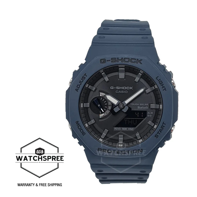 Casio G-Shock Carbon Core Guard Structure Bluetooth’?????¶ôÇï¶ôǝ??’?????¶ôÇï¶ôǝ?’?????¶ôÇï¶ôíôÇïÇ?ÇîÇ??€õ’??ǯ¶ôÇû¶ô¶©Ç??€õ????? Solar Powered GA-2100 Lineup Navy Blue Resin Band Watch GAB2100-2A GA-B2100-2A