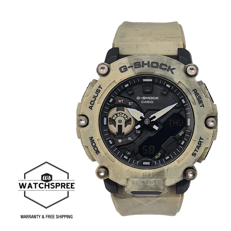 Casio G-Shock Carbon Core Guard Structure Sand Resin Band Watch GA2200SL-5A GA-2200SL-5A