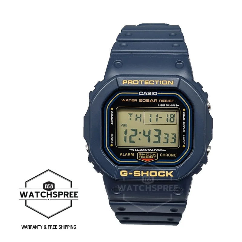 Casio G-Shock DW-5600 Lineup Blue Resin Band Watch DW5600RB-2D DW-5600RB-2D DW-5600RB-2