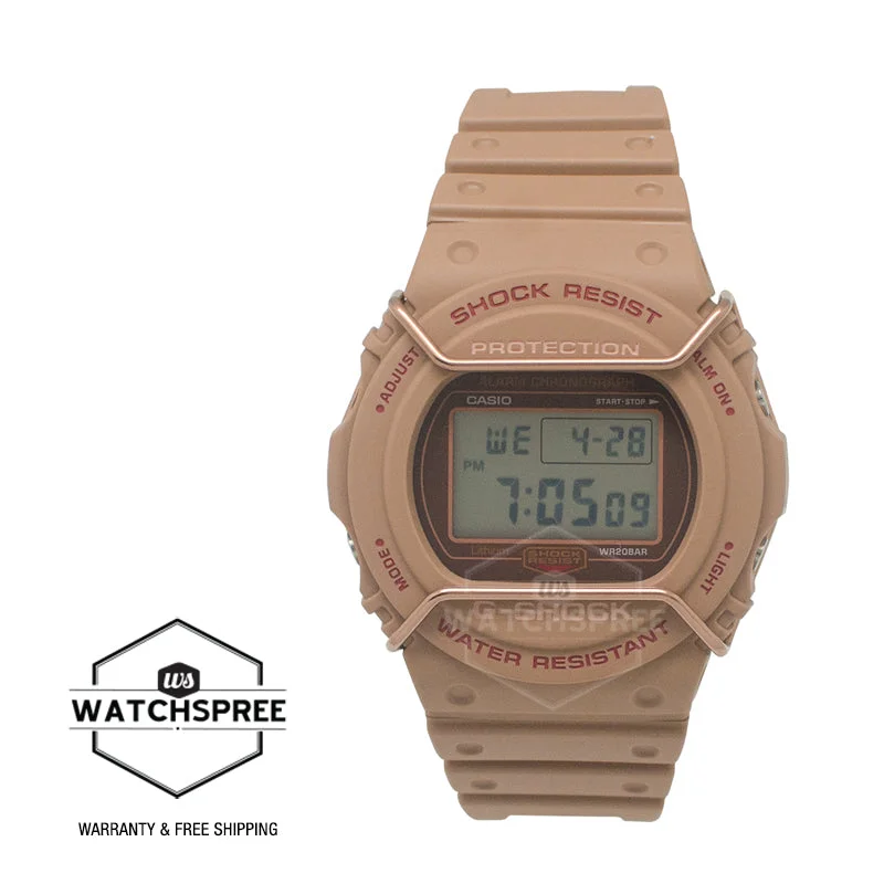 Casio G-Shock DW-5700 Lineup Tone-on-Tone Series Light Brown Resin Band Watch DW5700PT-5D DW-5700PT-5D DW-5700PT-5