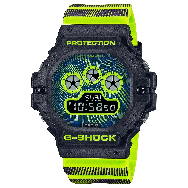 Casio G-Shock DW-5900 Lineup Time Distortion Series Multicolour Resin Band Watch DW5900TD-9D DW-5900TD-9D DW-5900TD-9