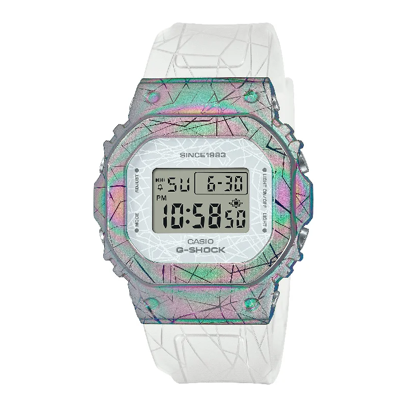 Casio G-Shock for Ladies' 40th Anniversary Adventurer's Stone Limited Edition White Translucent Hot Stamped Resin Band Watch GMS5640GEM-7D GM-S5640GEM-7D GM-S5640GEM-7