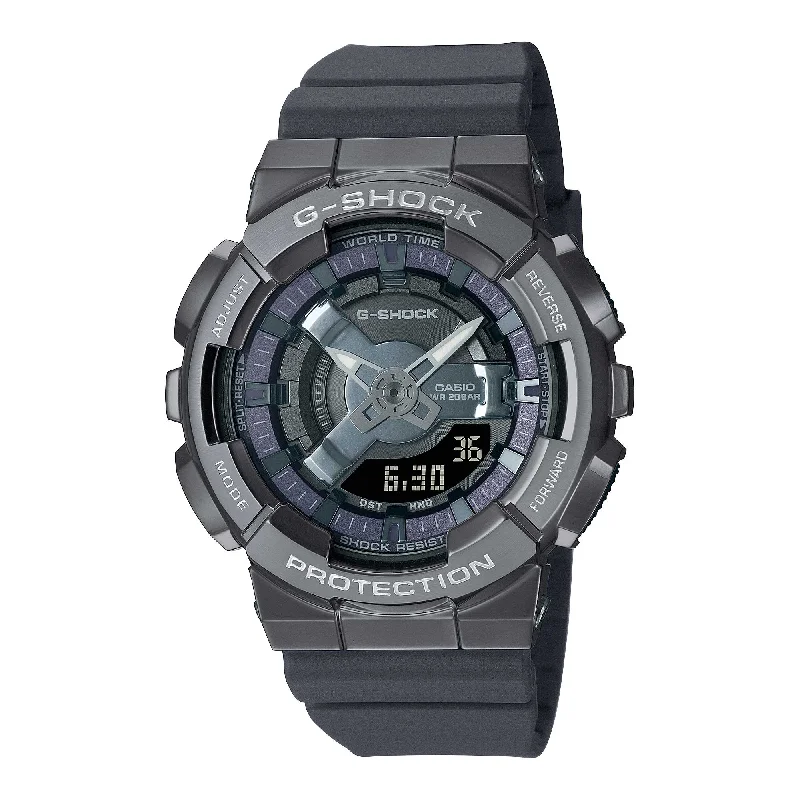 Casio G-Shock for Ladies' GM-110 Lineup Metal-Clad Grey Resin Band Watch GMS110B-8A GM-S110B-8A