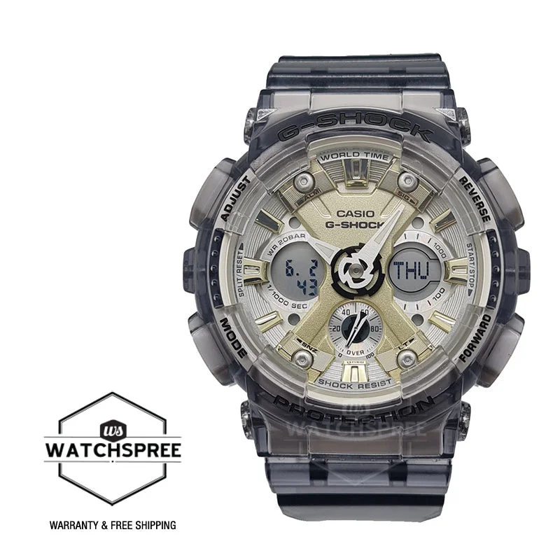 Casio G-Shock for Ladies' See-Through Subtle Grey Resin Band Watch GMAS120GS-8A GMA-S120GS-8A