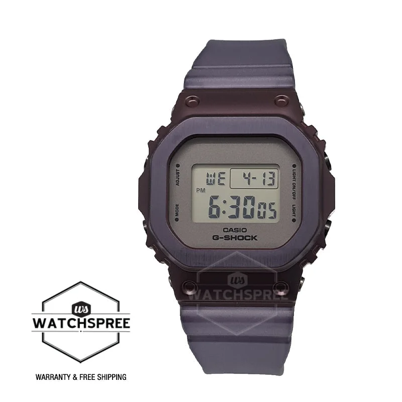 Casio G-Shock for Ladies' Special Colour Model Midnight Fog Series Purple Translucent Resin Band Watch GMS5600MF-6D GM-S5600MF-6D GM-S5600MF-6