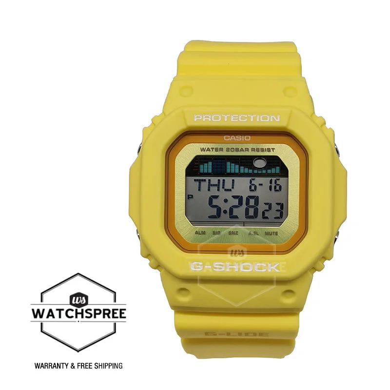 Casio G-Shock G-LIDE Lineup Yellow Resin Band Watch GLX5600RT-9D GLX-5600RT-9D GLX-5600RT-9