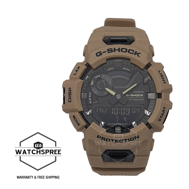 Casio G-Shock G-SQUAD Bluetooth Brown Resin Band Watch GBA900UU-5A GBA-900UU-5A