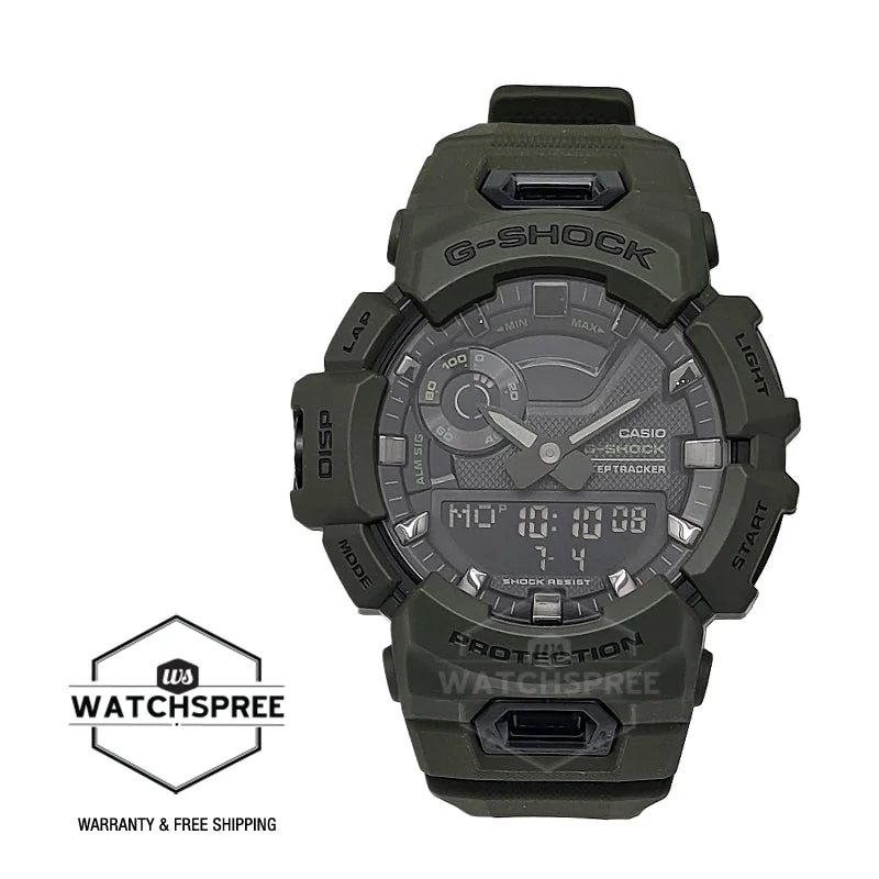 Casio G-Shock G-SQUAD Bluetooth Dark Green Resin Band Watch GBA900UU-3A GBA-900UU-3A