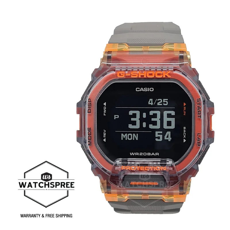 Casio G-Shock G-SQUAD Bluetooth’?????¶ôÇï¶ôǝ???’?????¶ôÇï¶ôǝ???Ç???ƒ?ªÇæ??????? Grey Resin Band Watch GBD200SM-1A5 GBD-200SM-1A5