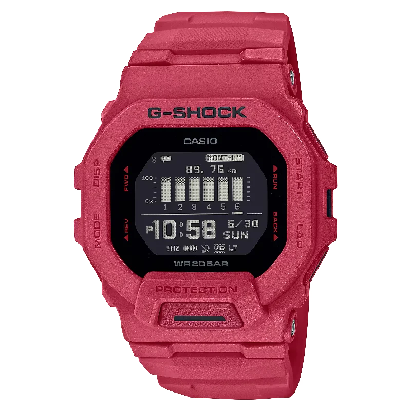 Casio G-Shock G-SQUAD Bluetooth’?????¶ôÇï¶ôǝ??’?????¶ôÇï¶ôǝ?’?????¶ôÇï¶ôíôÇïÇ?ÇîÇ??€õ’??ǯ¶ôÇû¶ô¶©Ç??€õ????? Red Resin Band Watch GBD200RD-4D GBD-200RD-4D GBD-200RD-4