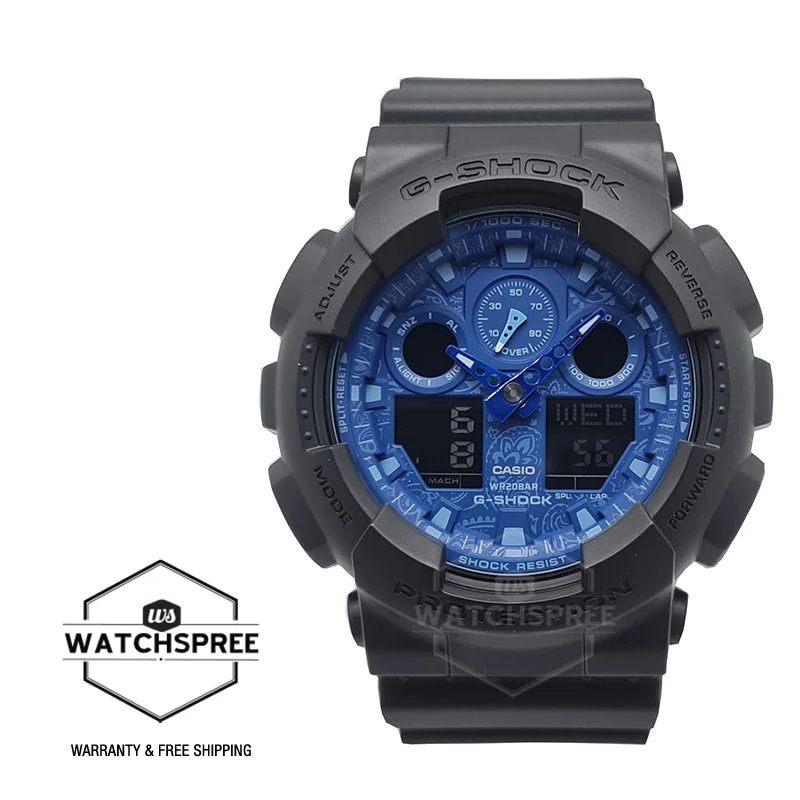 Casio G-Shock GA-100 Lineup Black Resin Band Watch GA100BP-1A GA-100BP-1A