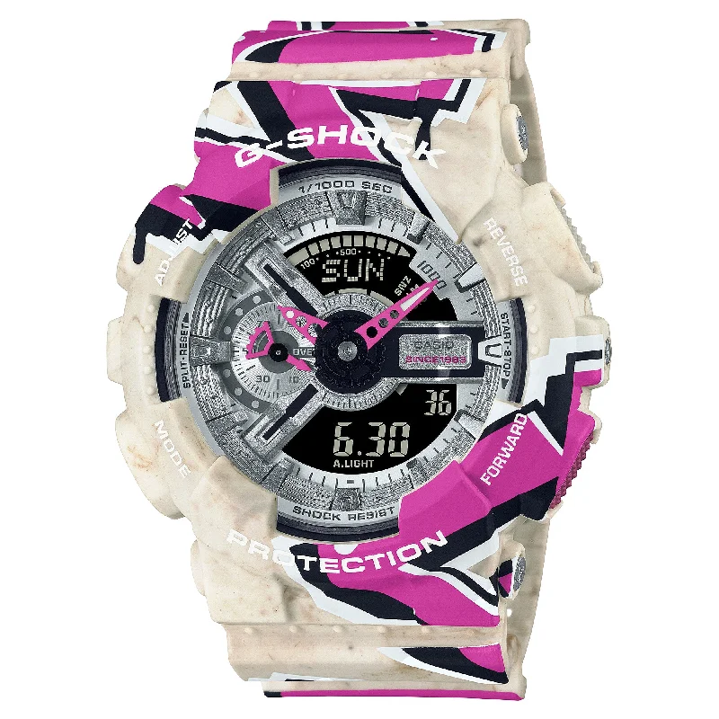 Casio G-Shock GA-110 Lineup Street Spirit Series Original Graffiti Art Multicolour Resin Band Watch GA110SS-1A GA-110SS-1A