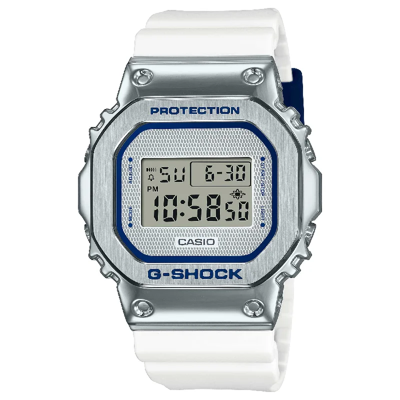 Casio G-Shock GM-5600 Lineup Retro Design White Resin Band Watch GM5600LC-7D GM-5600LC-7D GM-5600LC-7