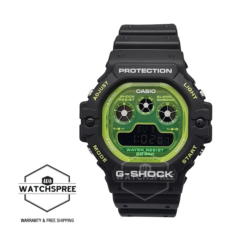 Casio G-Shock Special Color Models DW-5900 Lineup Black Resin Band Watch DW5900TS-1D DW-5900TS-1D DW-5900TS-1