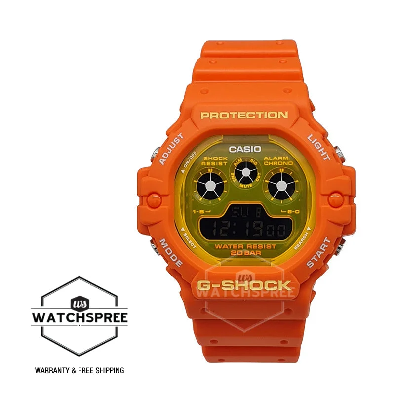 Casio G-Shock Special Color Models DW-5900 Lineup Orange Resin Band Watch DW5900TS-4D DW-5900TS-4D DW-5900TS-4