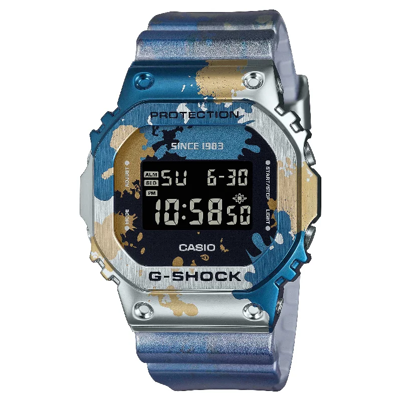 Casio G-Shock GM-5600 Lineup Street Spirit Series Original Graffiti Art Standard Square-Faced Digital Multicolour Resin Band Watch GM5600SS-1D GM-5600SS-1D GM-5600SS-1