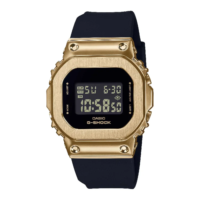 Casio G-Shock for Ladies' Metal-Clad Black Resin Band Watch GMS5600GB-1D GM-S5600GB-1D GM-S5600GB-1