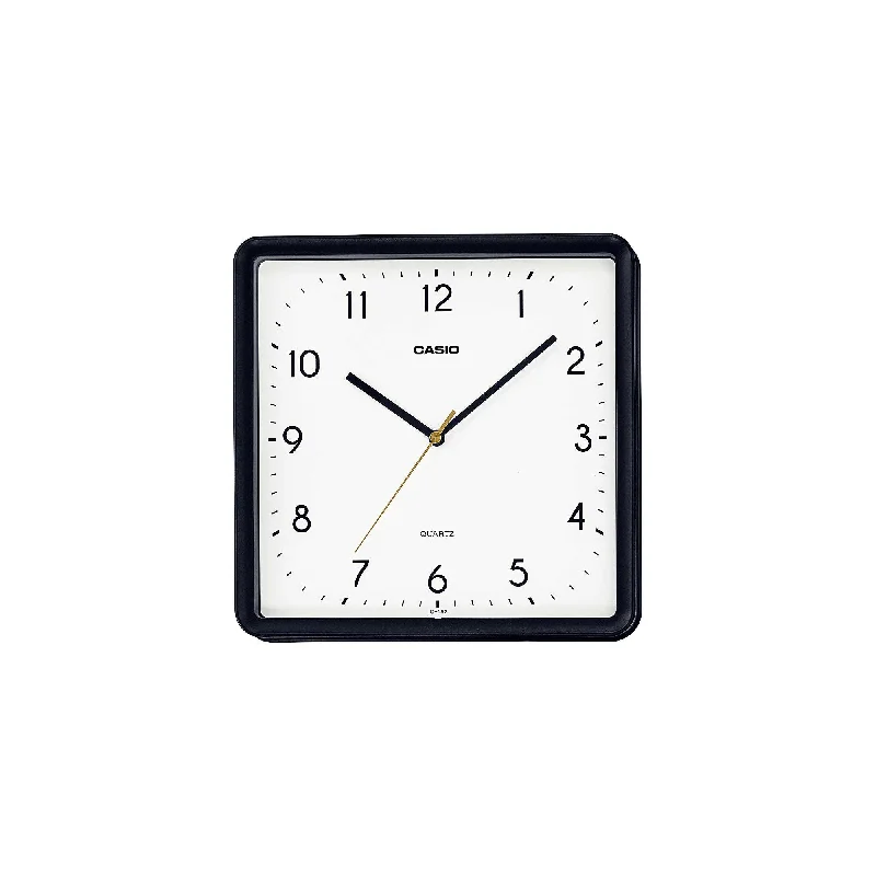 Casio Analog Black Resin Wall Clock IQ152-1D IQ-152-1D IQ-152-1 (LOCAL BUYERS ONLY)