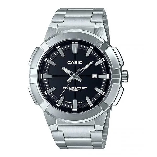 Casio Men's Analog Stainless Steel Band Watch MTPE172D-1A MTP-E172D-1A