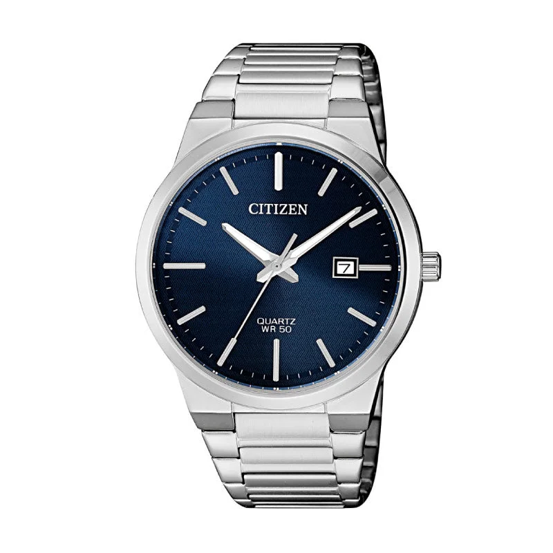 Citizen Men's Analog Blue Dial Stainless Steel Band Watch BI5060-51L