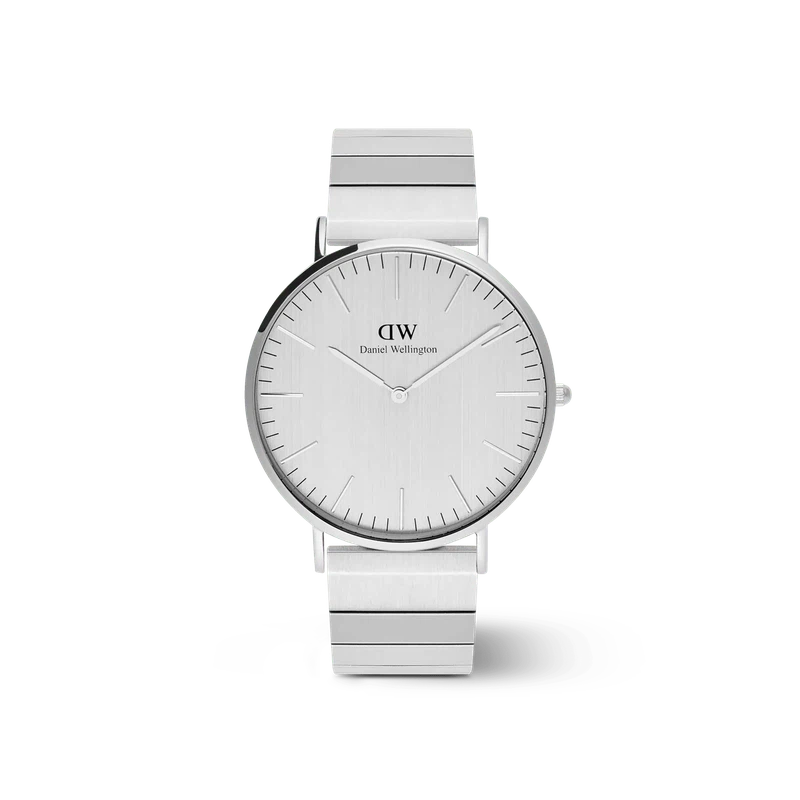 Daniel Wellington Classic Piano Link Silver Unitone Watch 40mm