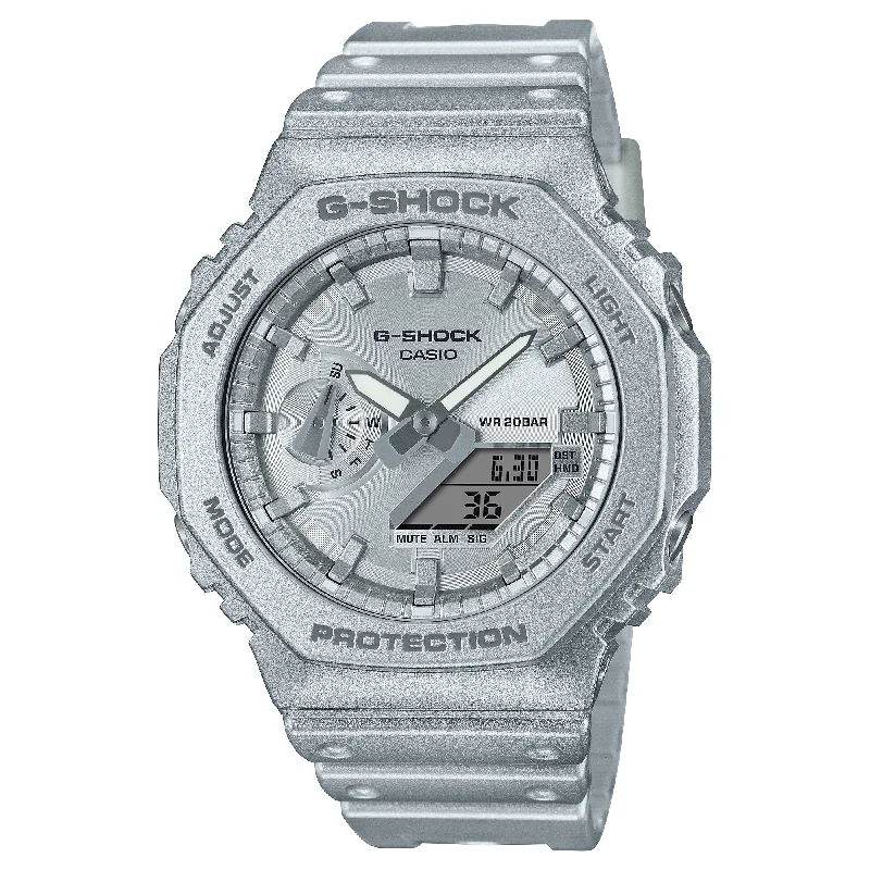 Casio G-Shock GA-2100 Lineup Retrofuture Series Carbon Core Guard Structure Watch GA2100FF-8A GA-2100FF-8A