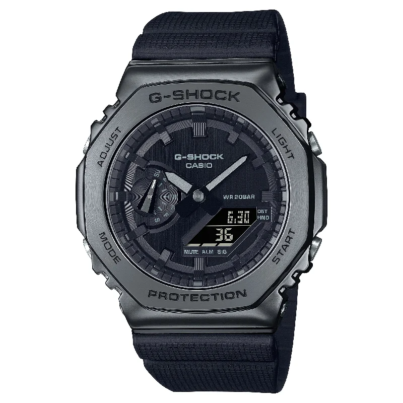 Casio G-Shock GM-2100 Lineup Utility Metal Series Black Resin Band Watch GM2100BB-1A GM-2100BB-1A