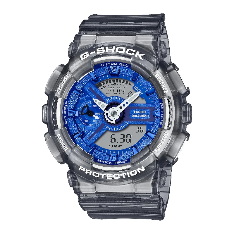 Casio G-Shock for Ladies' Grey Translucent Resin Band Watch GMAS110TB-8A GMA-S110TB-8A