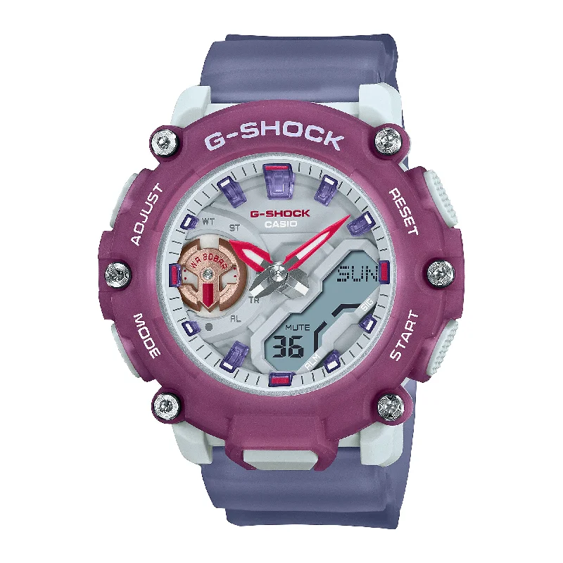 Casio G-Shock for Ladies' Carbon Core Guard Structure Watch GMAS2200PE-6A GMA-S2200PE-6A