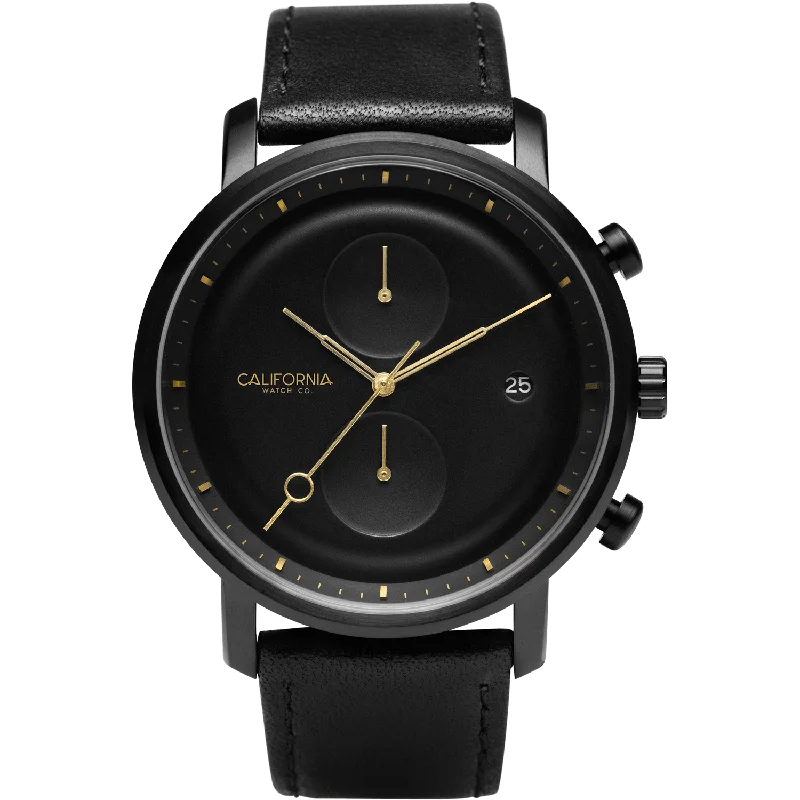 Golden Gate Chrono Leather All Black Gold