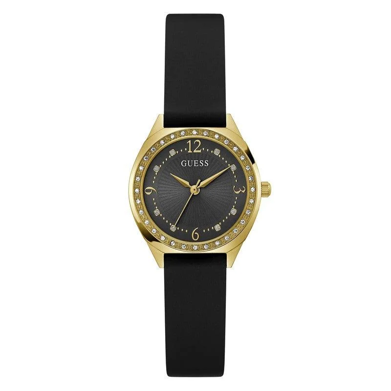 Guess Charlotte Black Dial Analogue Watch